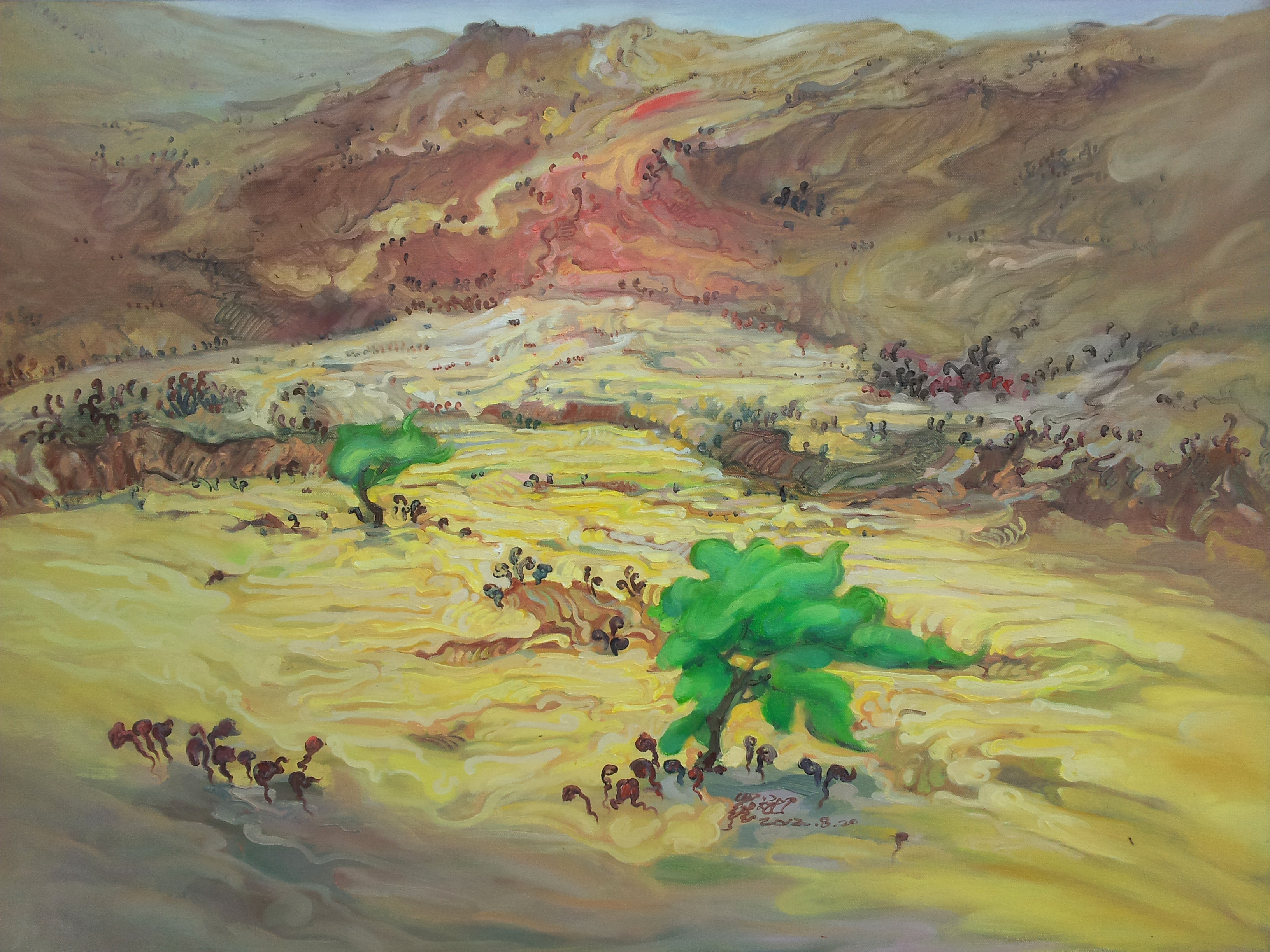 告别最后的青春盛宴 73cm x100cm 布面油画 2012年.jpg