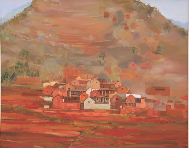 徐国蕊 作品名:《红土》 80cm x 100cm.jpg
